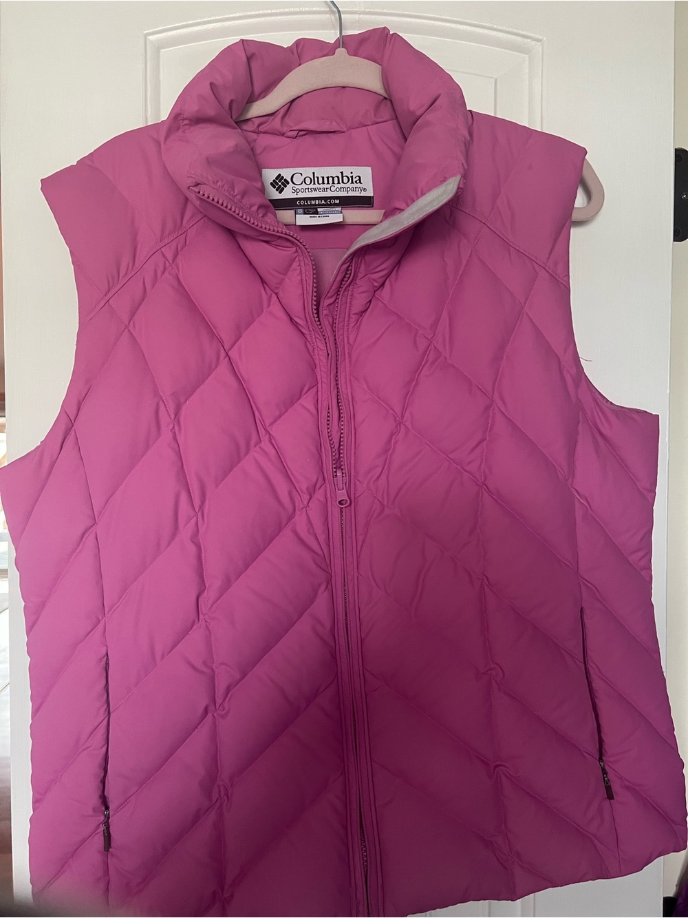 Columbia Women's Bright Pink Quilted Puffer Vest